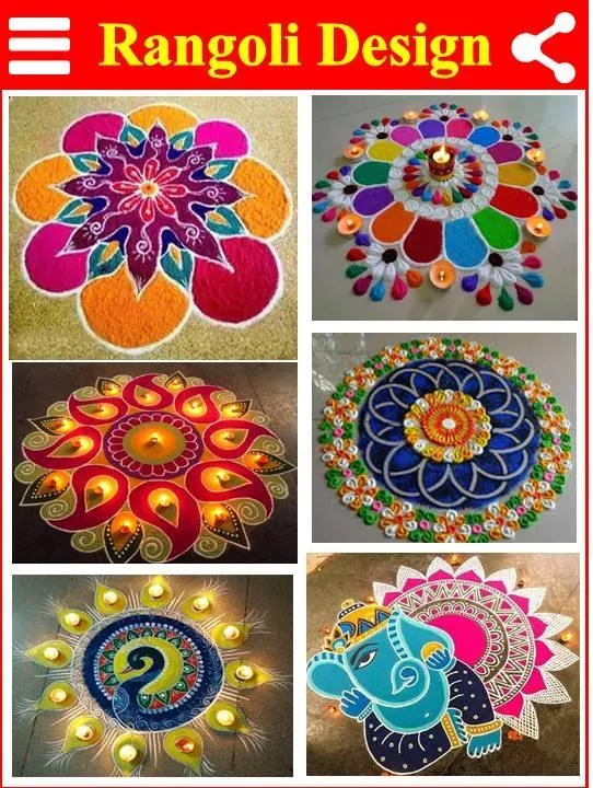 Diwali Status Rangoli Designs | Indus Appstore | Screenshot