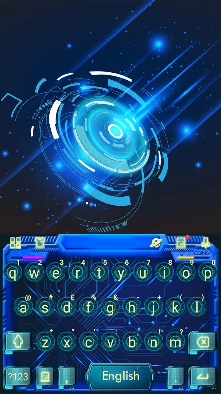 Blue Tech 3D Theme | Indus Appstore | Screenshot