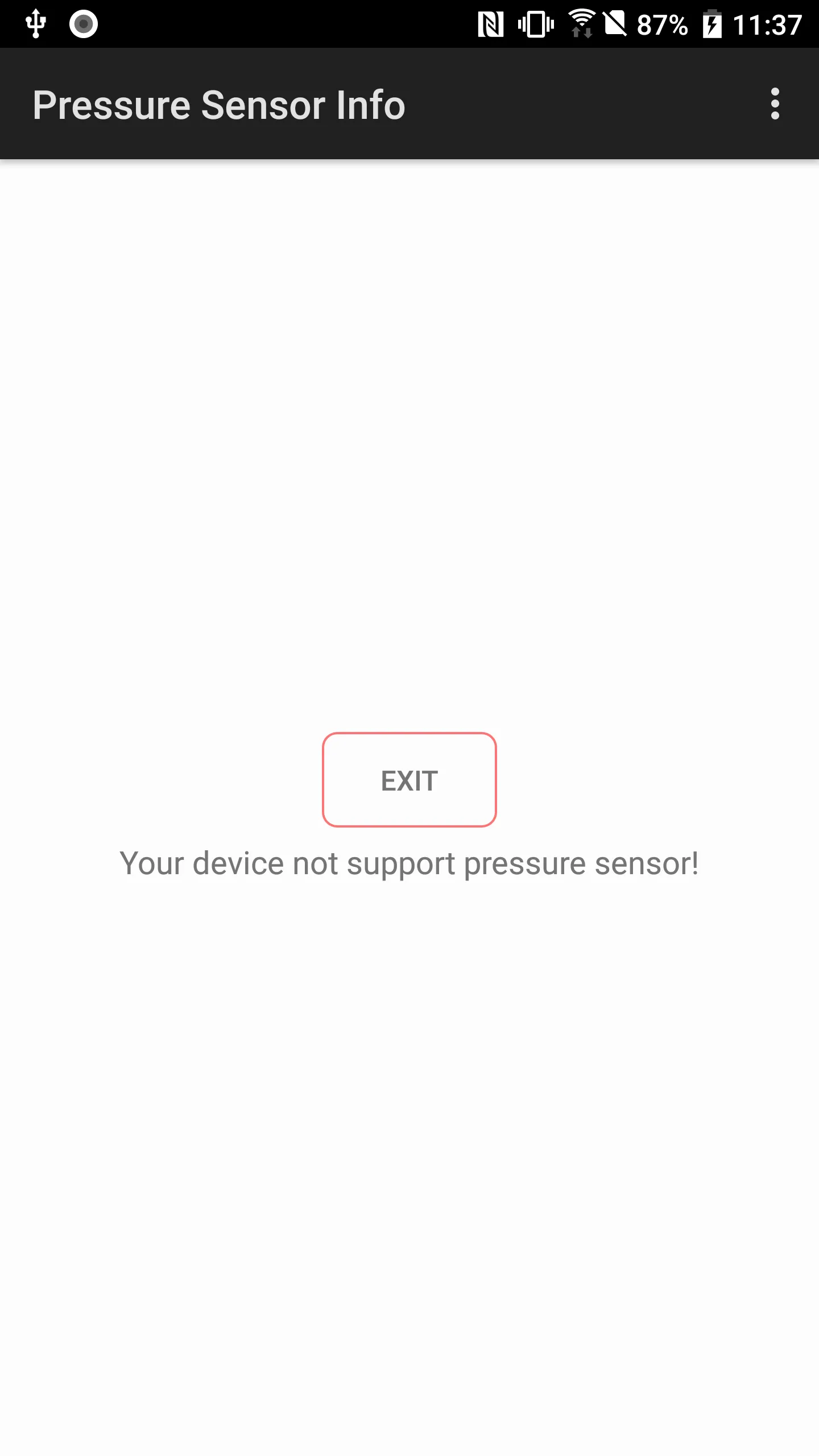 Pressure Sensor Info | Indus Appstore | Screenshot