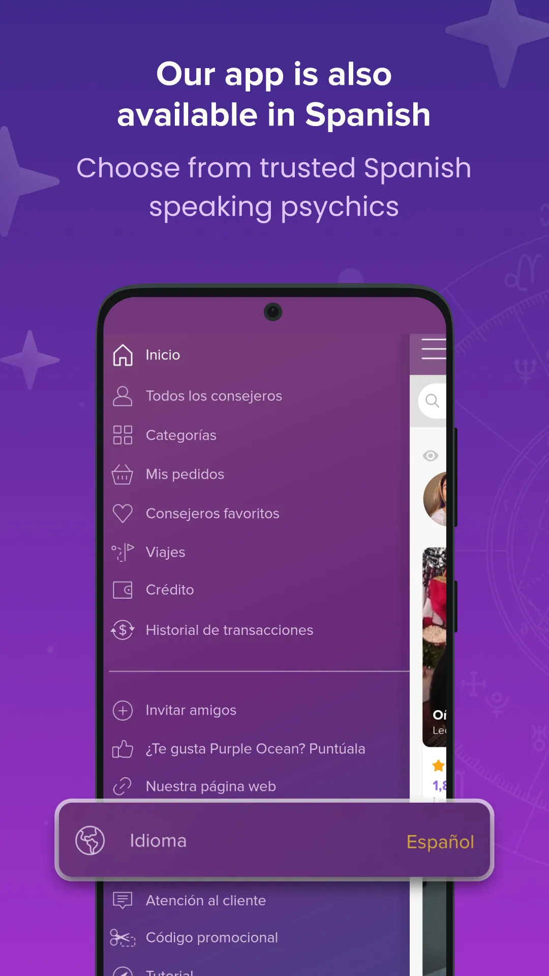 Purple Ocean Psychic Readings | Indus Appstore | Screenshot