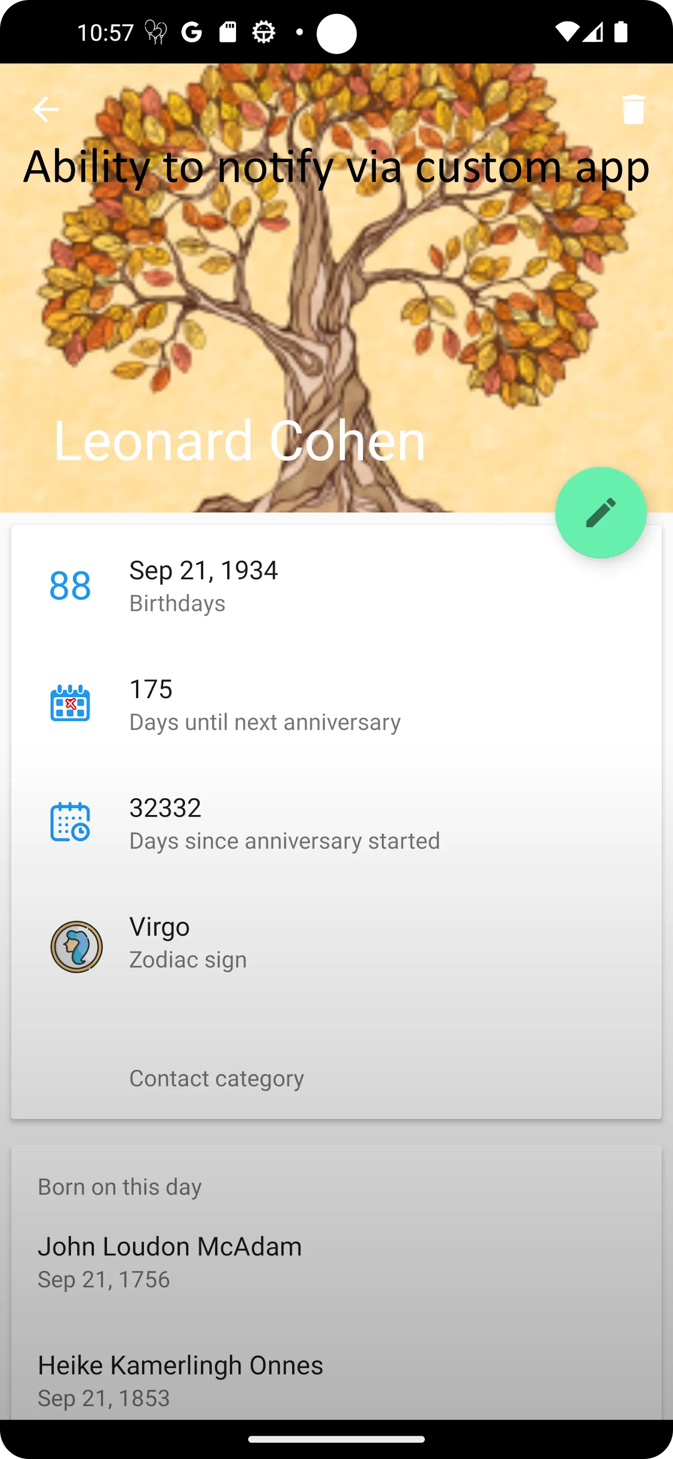 WhenWasIt (birthday reminder) | Indus Appstore | Screenshot