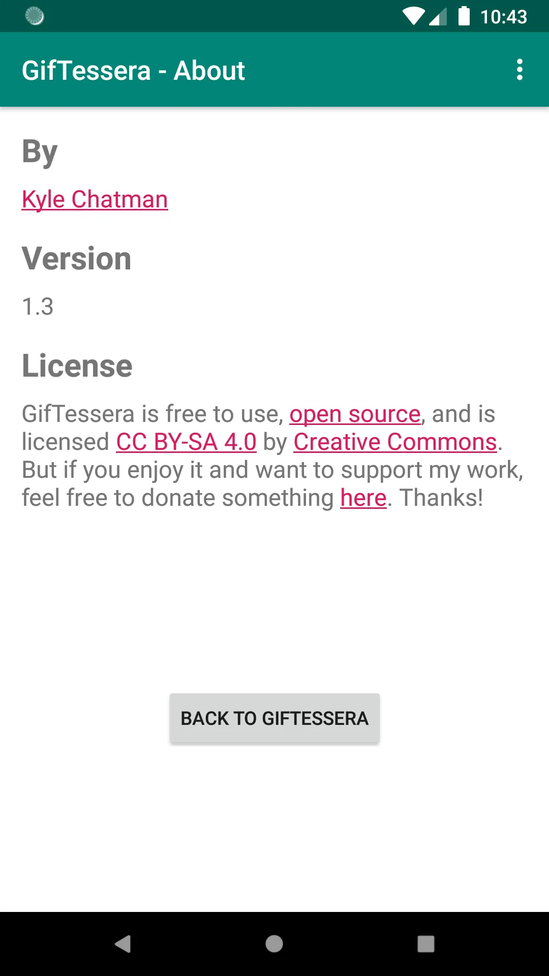 GifTessera | Indus Appstore | Screenshot