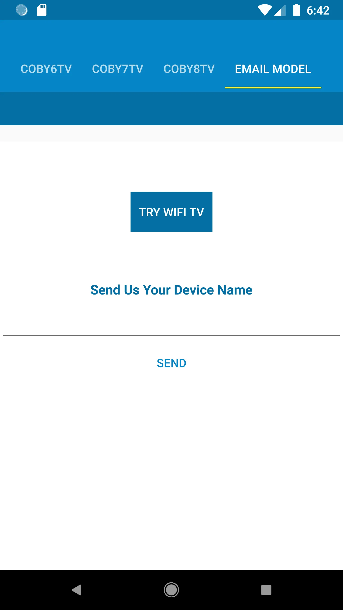 Coby TV Remote Control | Indus Appstore | Screenshot