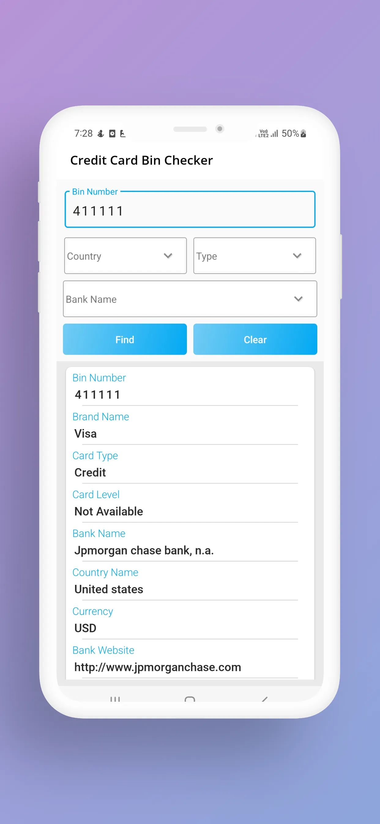 Credit Card Bin Checker | Indus Appstore | Screenshot