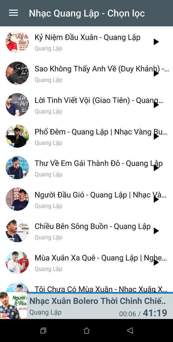 Nhạc Quang Lập Bolero | Indus Appstore | Screenshot