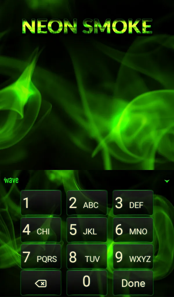 Neon Smoke Animated Keyboard + | Indus Appstore | Screenshot