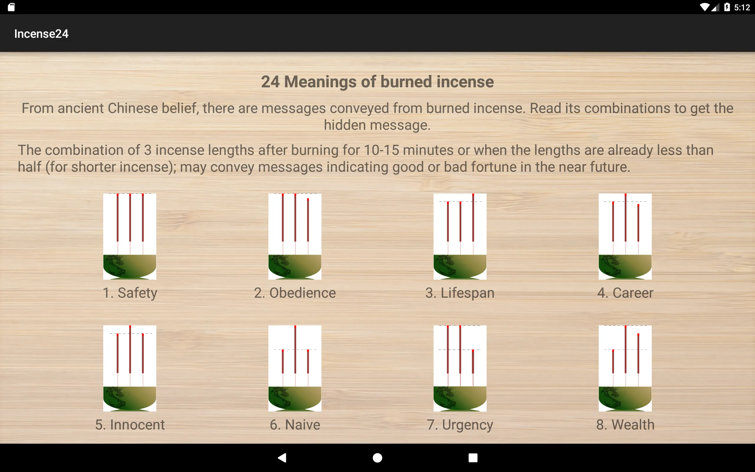 Incense 24: meanings | Indus Appstore | Screenshot