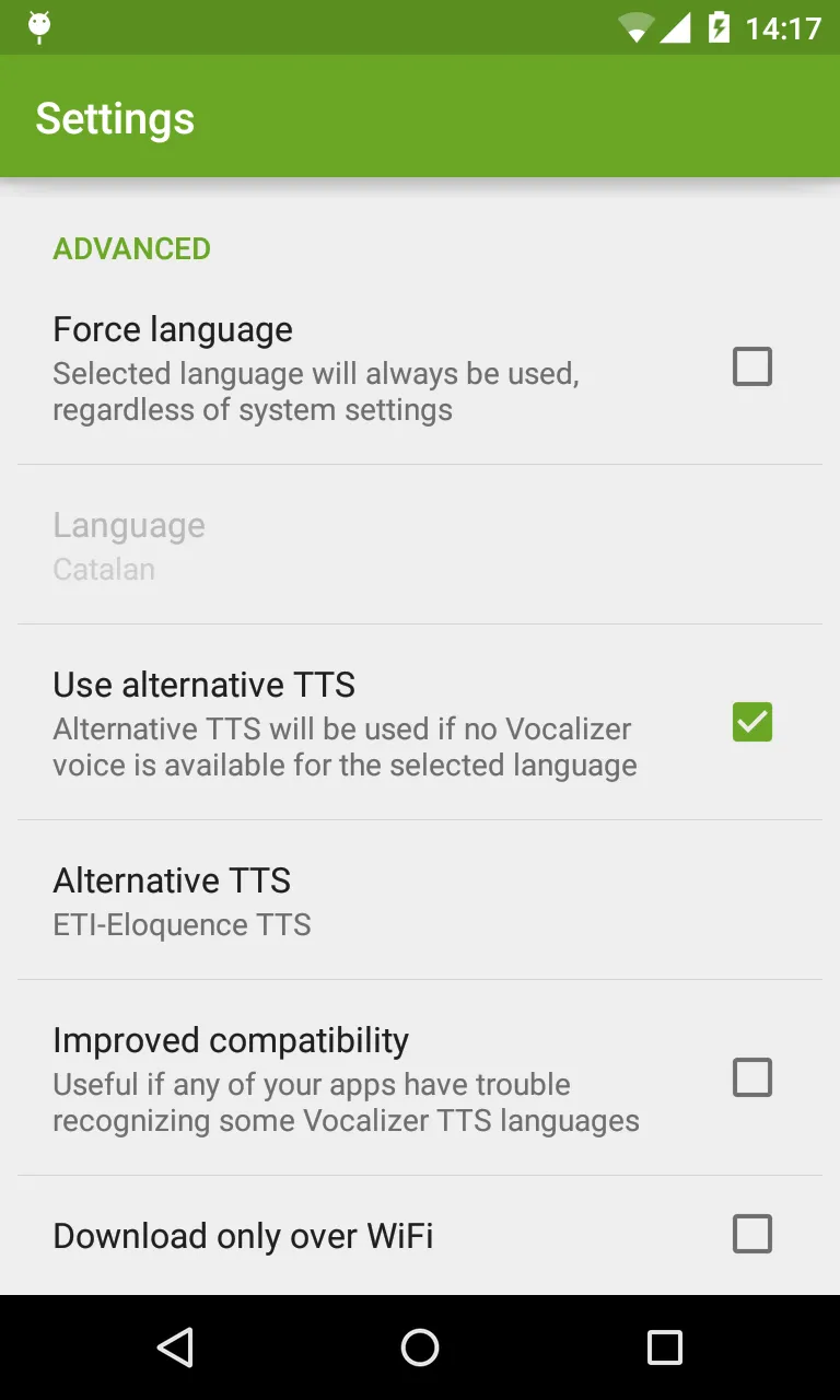 Vocalizer TTS Voice (English) | Indus Appstore | Screenshot