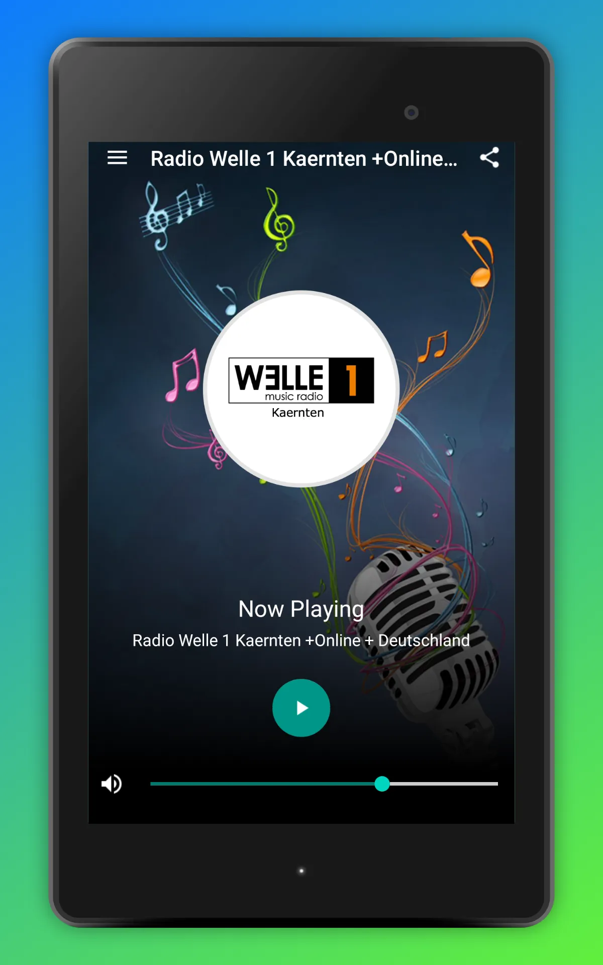 Welle 1 Radio Kärnten FM App | Indus Appstore | Screenshot