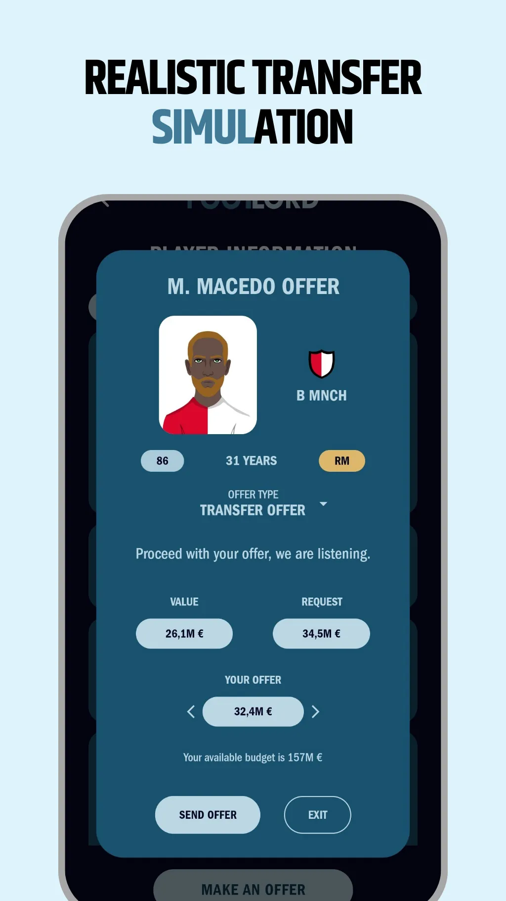 FootLord - Football Manager | Indus Appstore | Screenshot