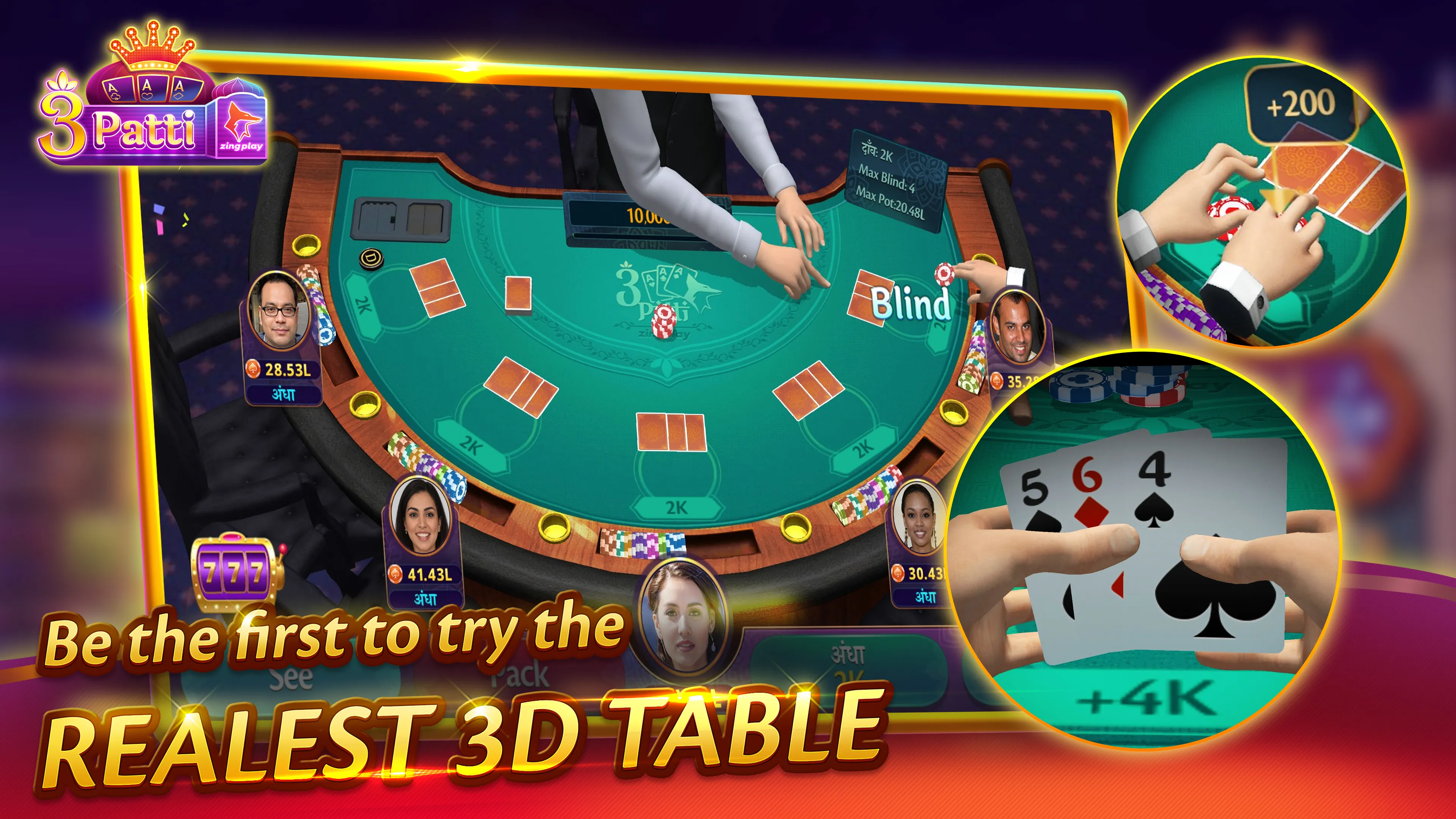 Teen Patti ZingPlay - Real 3D | Indus Appstore | Screenshot