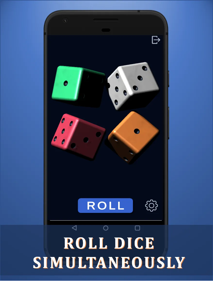 Dice rolling - 3D dice roller | Indus Appstore | Screenshot