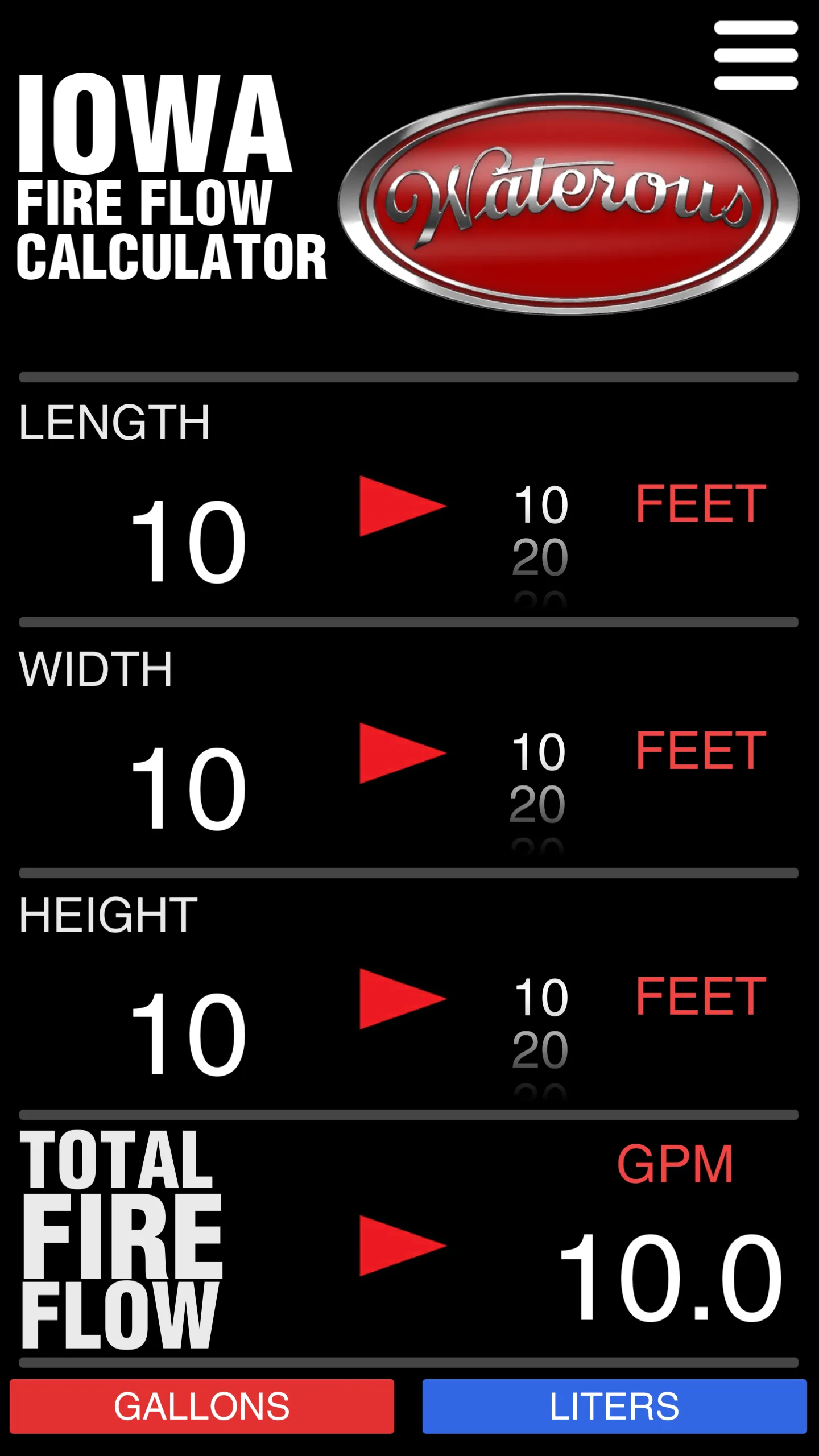 Water Flow Calculators | Indus Appstore | Screenshot