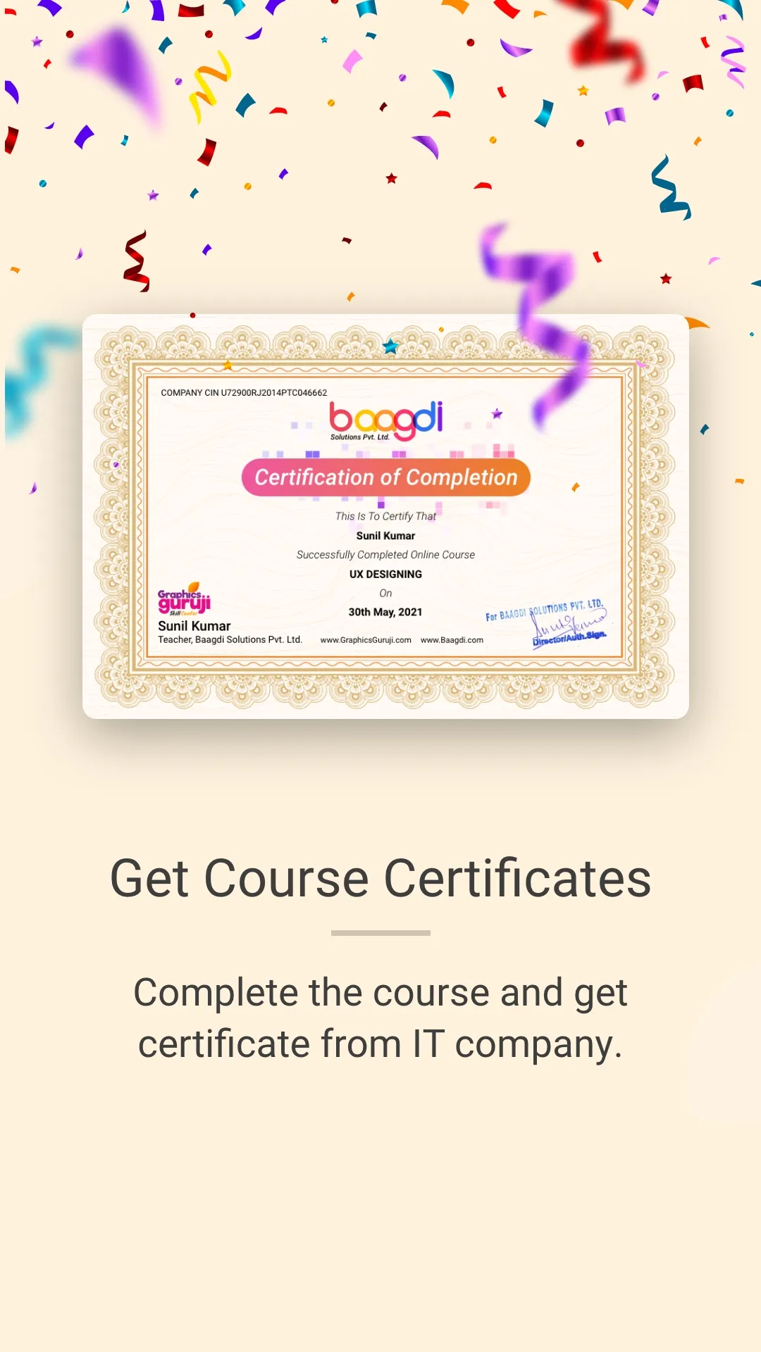 Graphics Guruji UX UI | Indus Appstore | Screenshot