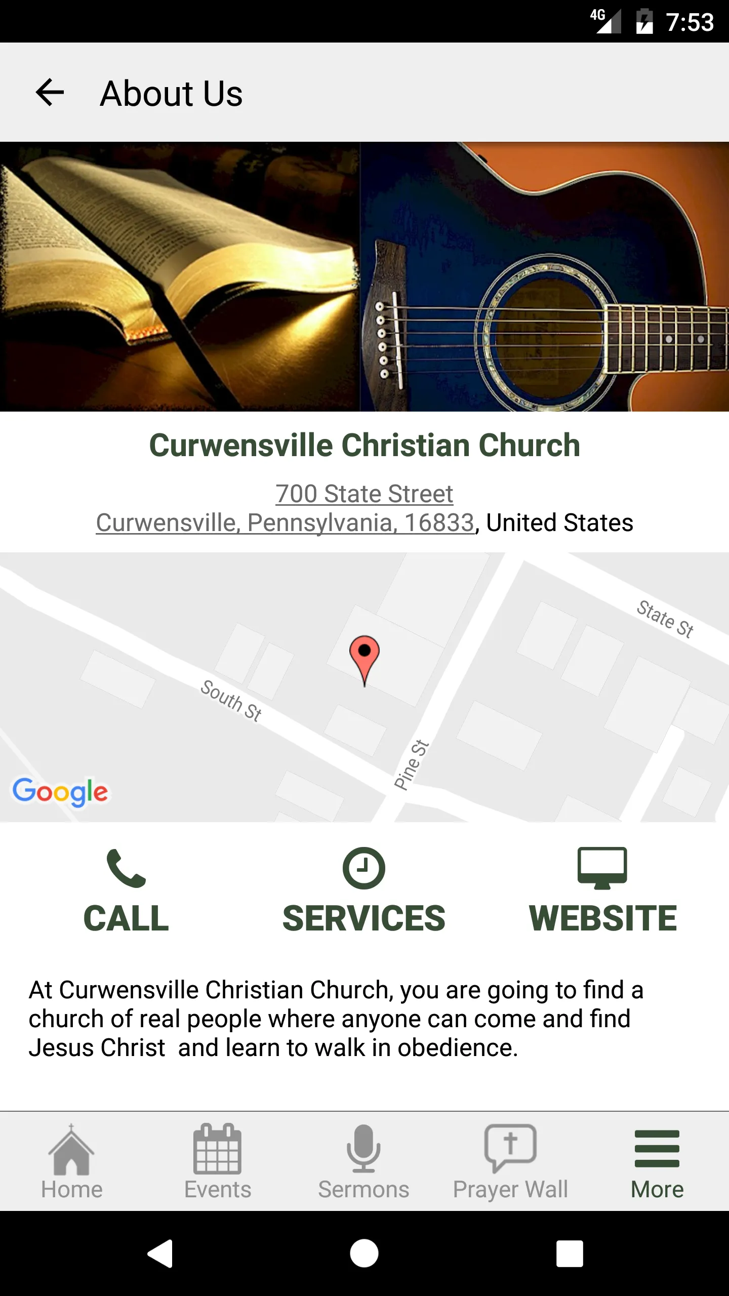 Curwensville Christian Church | Indus Appstore | Screenshot