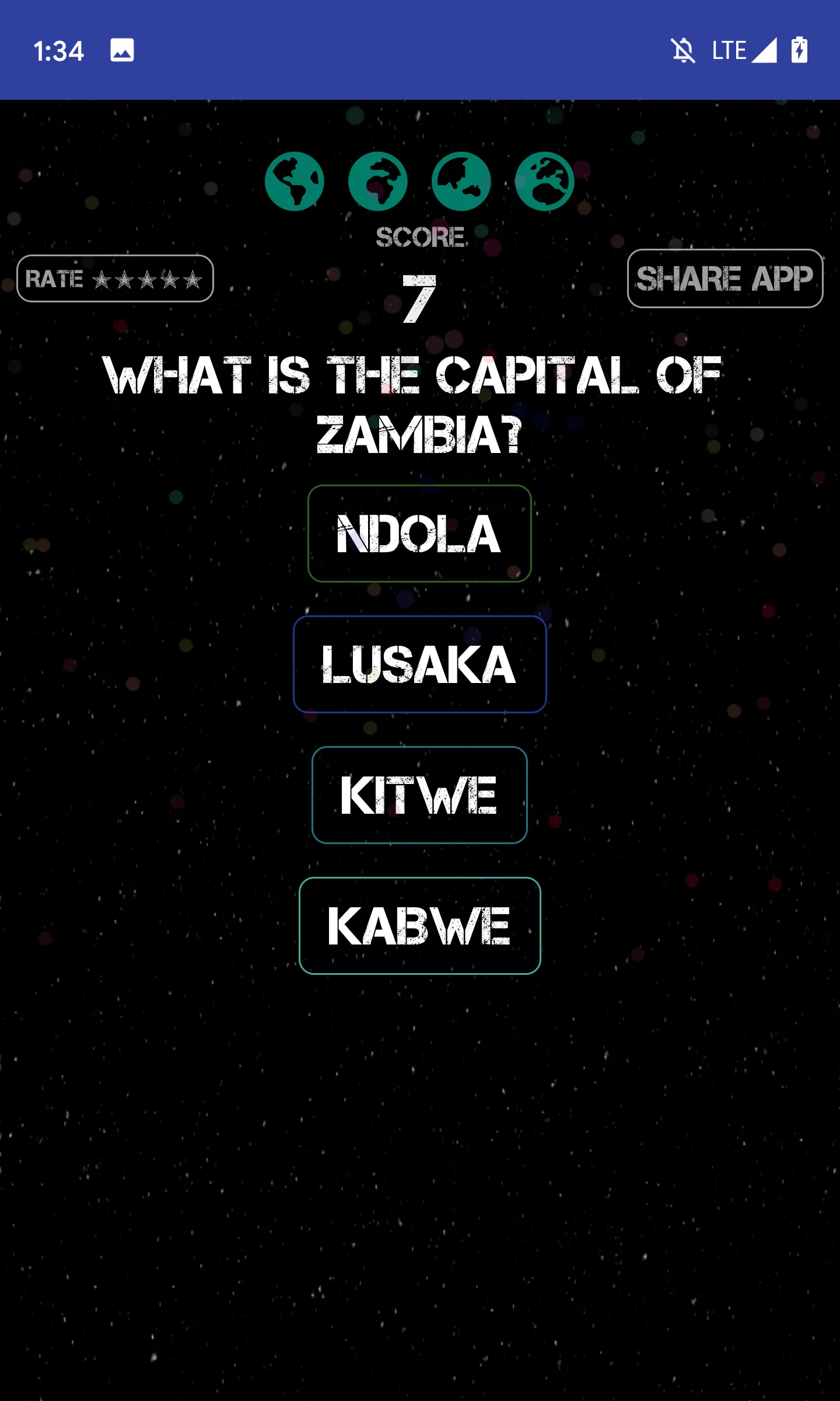 World Capitals Fun Quiz Game | Indus Appstore | Screenshot