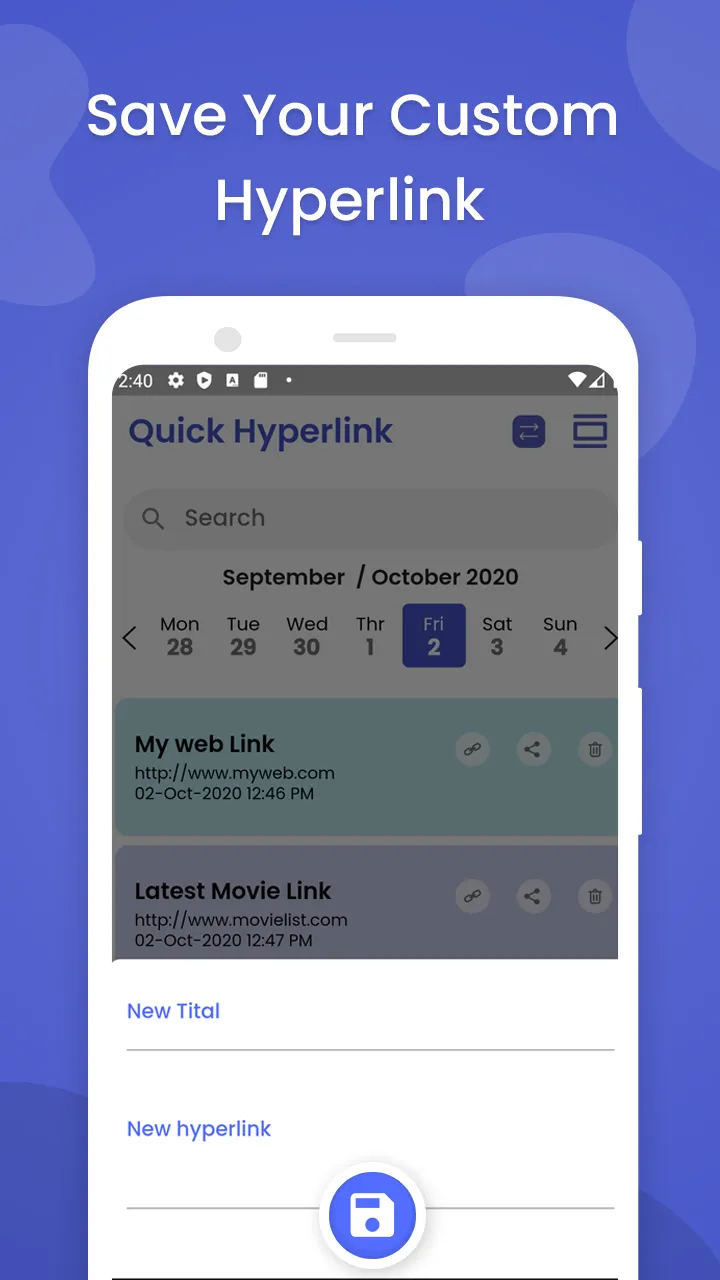 Quick Hyperlink Maker | Indus Appstore | Screenshot