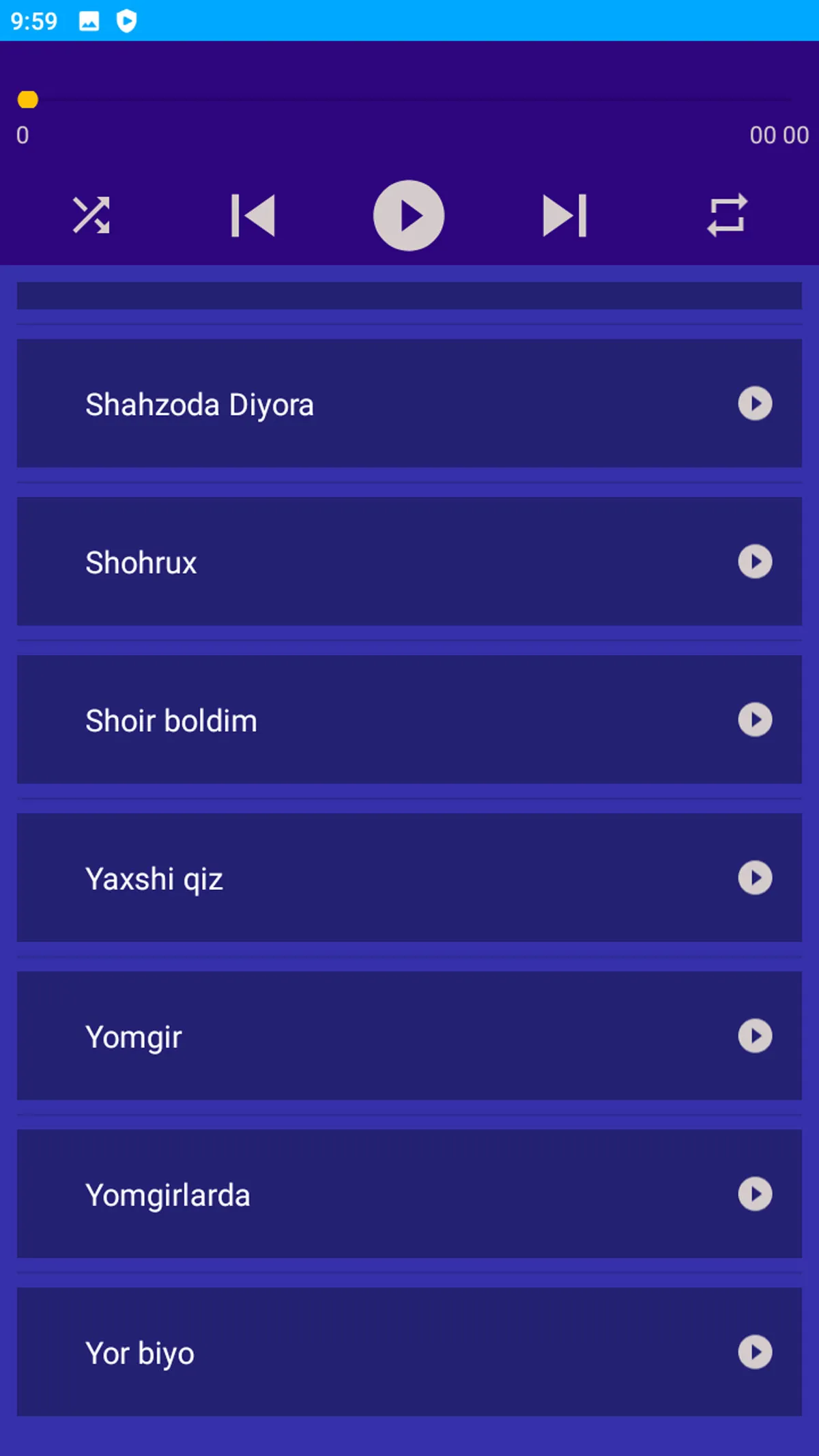 Uzbek Xitlari Qo'shiqlari | Indus Appstore | Screenshot