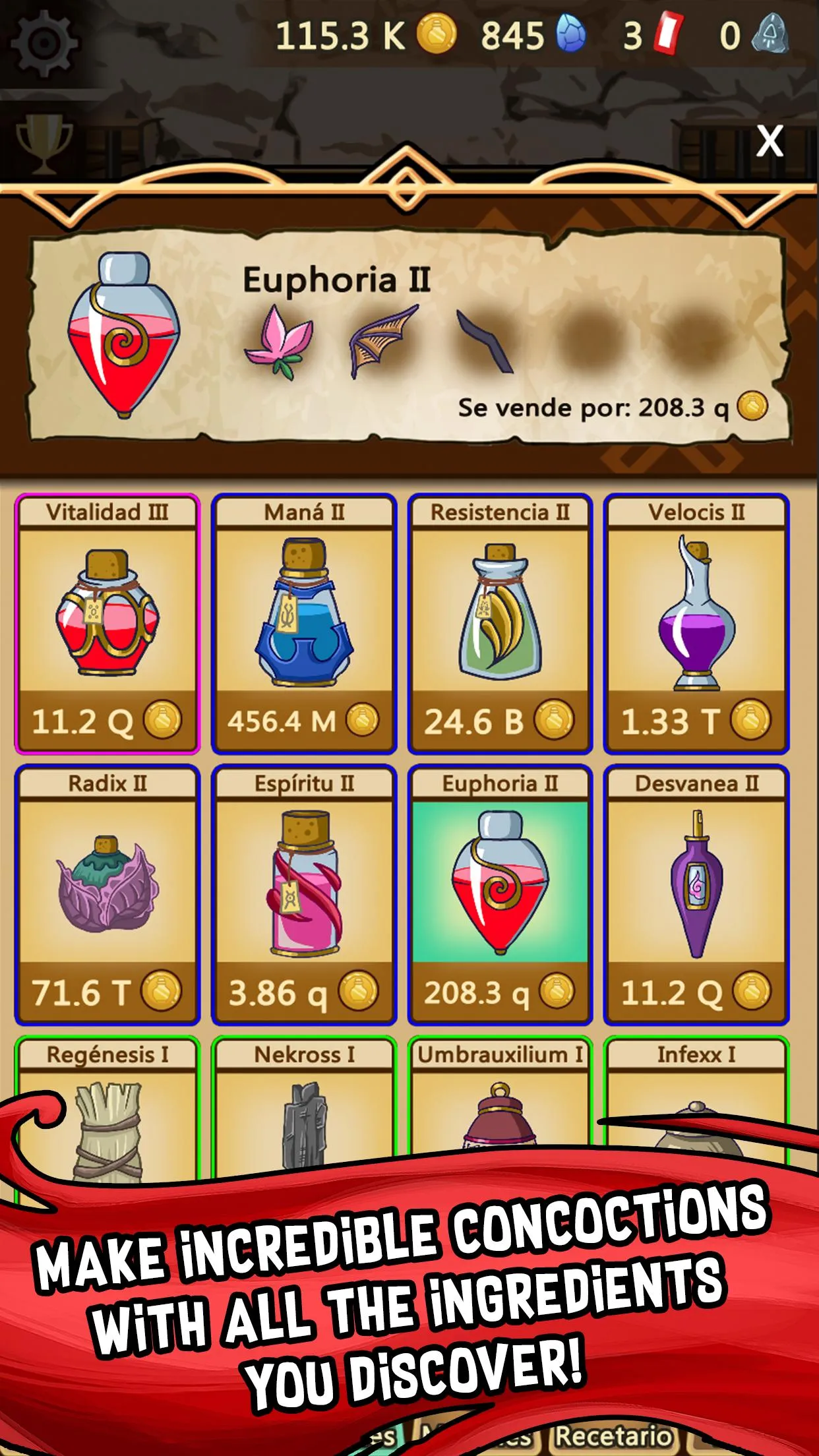 Alchemy Clicker - Potion Maker | Indus Appstore | Screenshot