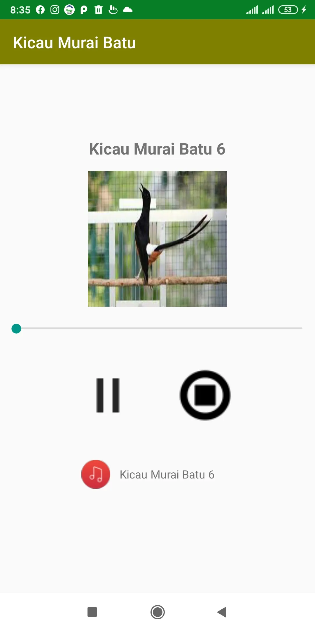 Suara Kicau Murai Batu Offline | Indus Appstore | Screenshot