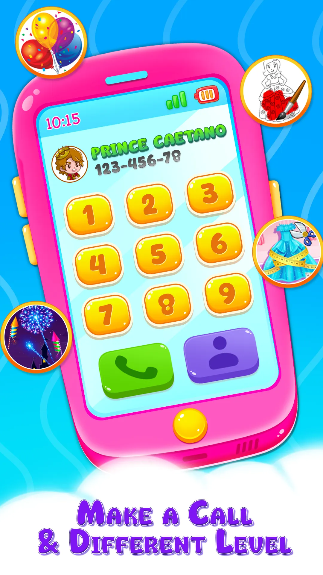 cute princess toy phone game | Indus Appstore | Screenshot