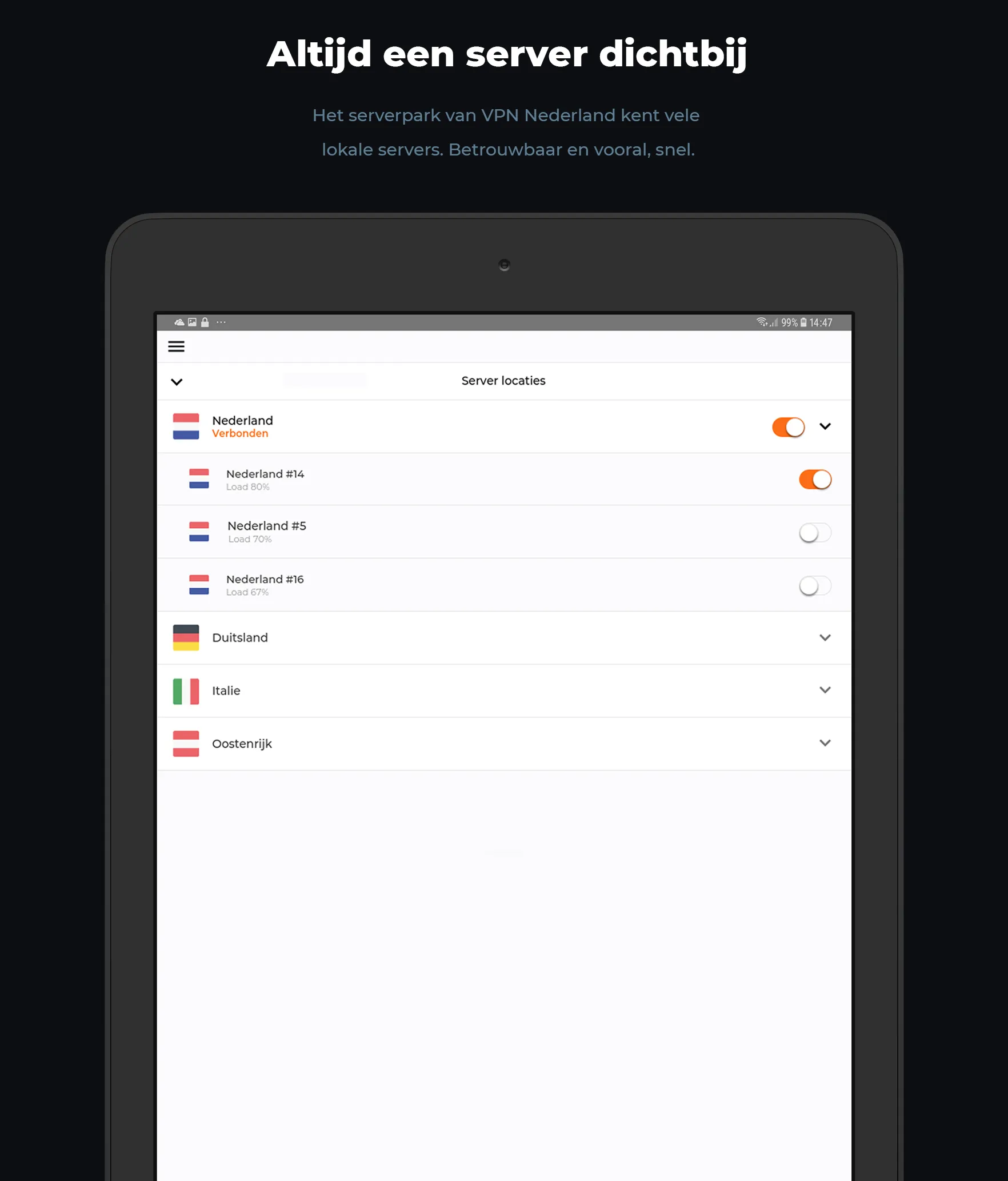 VPN Nederland - Veilig Online  | Indus Appstore | Screenshot