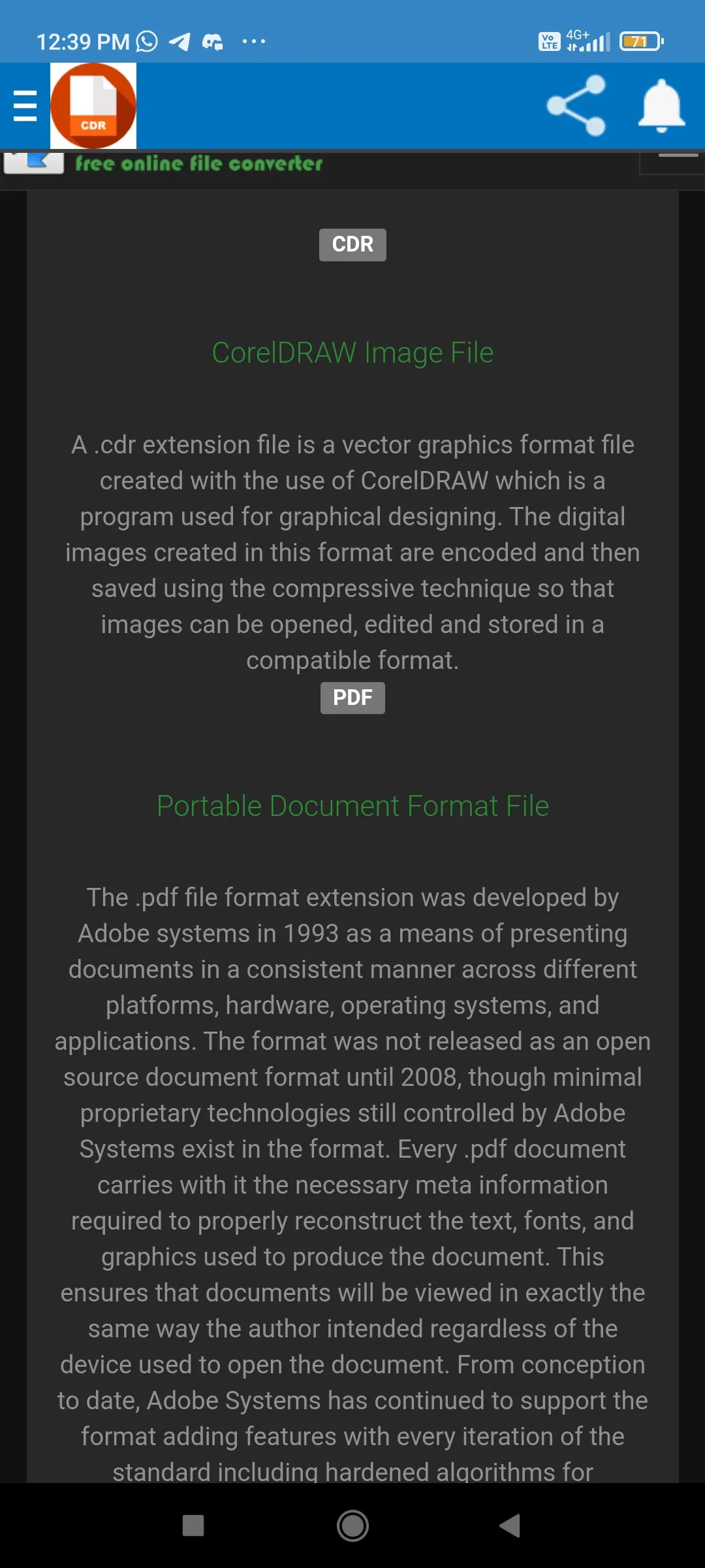 Cdr to pdf converter | Indus Appstore | Screenshot