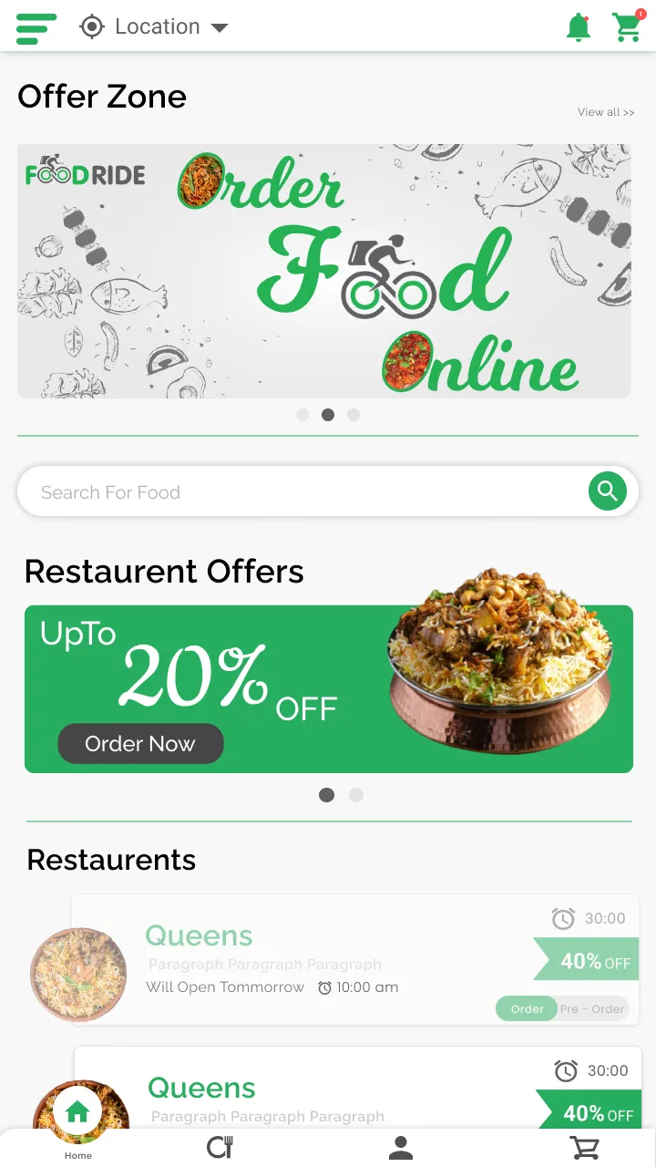 Foodride:Online Food Delivery | Indus Appstore | Screenshot