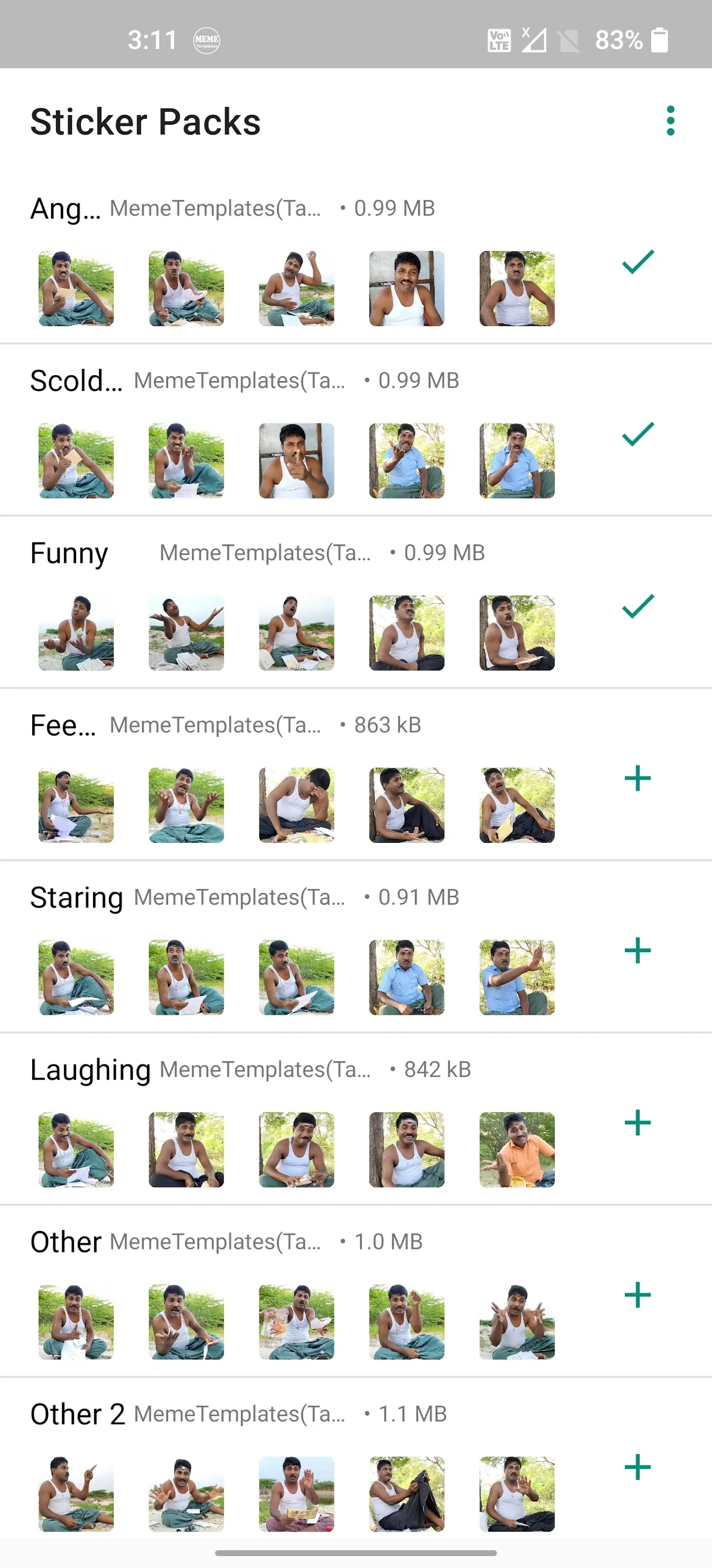 GpMuthu Stickers | Indus Appstore | Screenshot