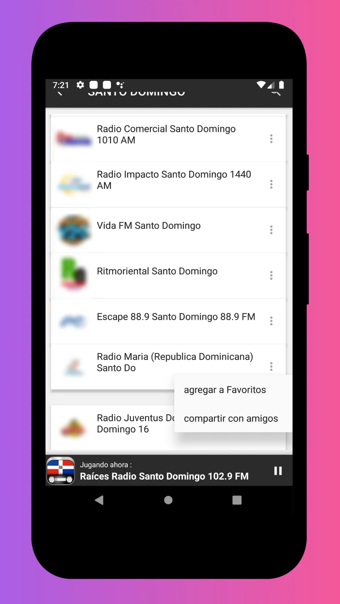 Dominican Republic Radio FM AM | Indus Appstore | Screenshot