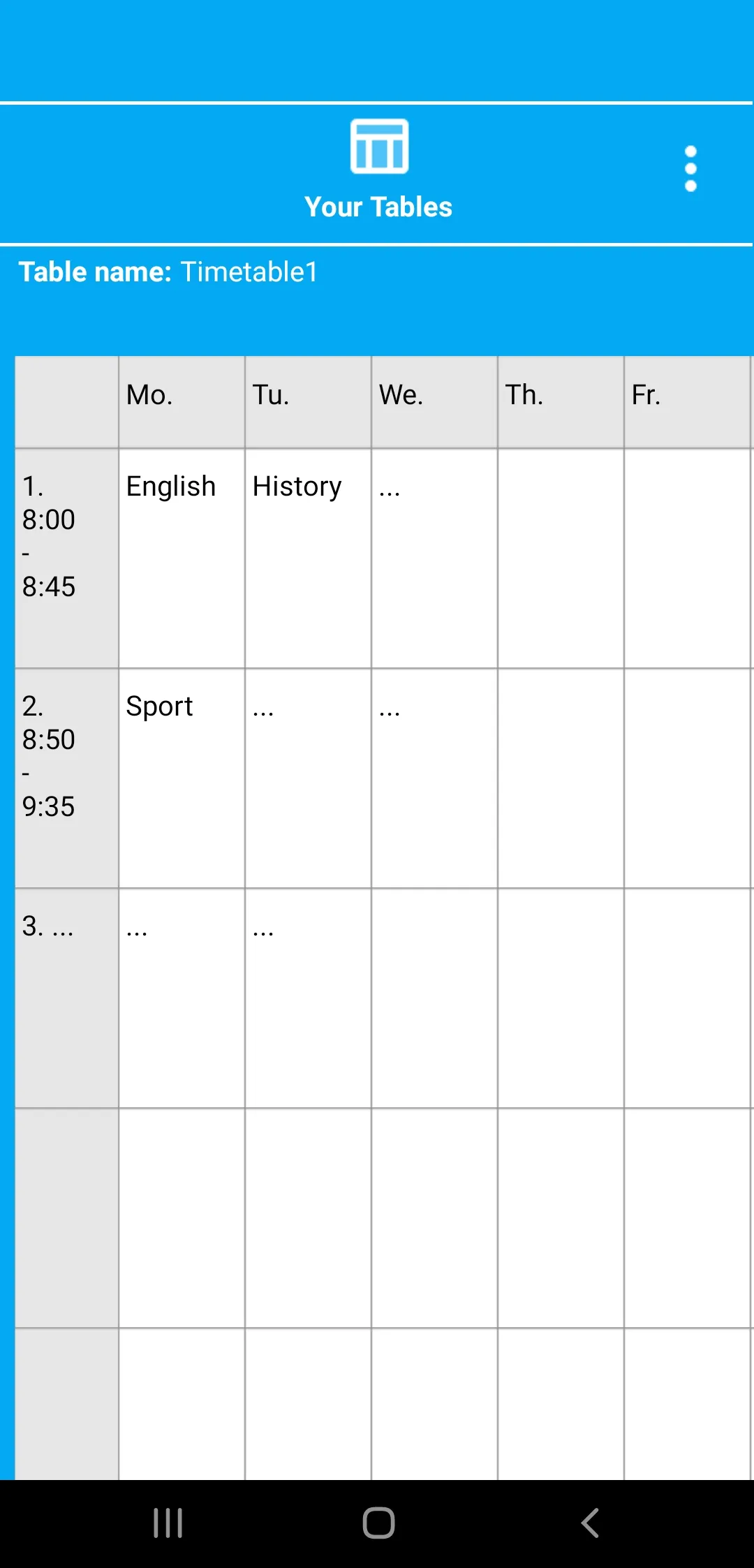 TimetableNotes | Indus Appstore | Screenshot