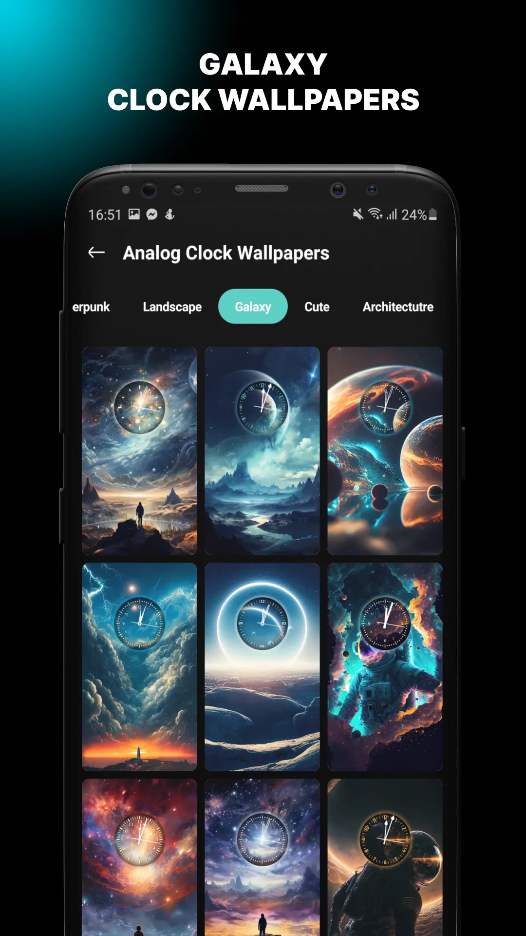 Live Analog Clock Wallpaper | Indus Appstore | Screenshot