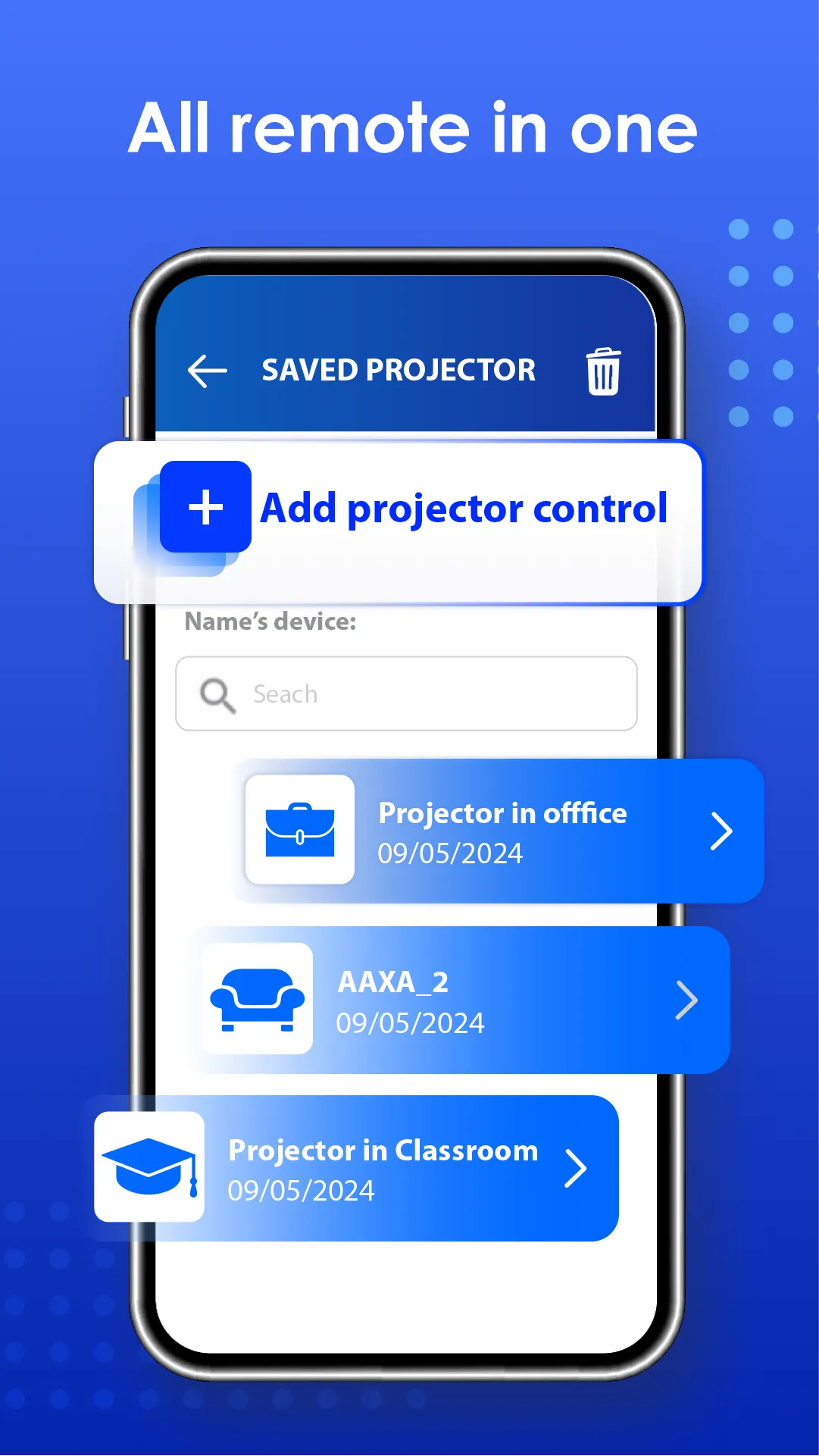 Universal Projector Remote | Indus Appstore | Screenshot
