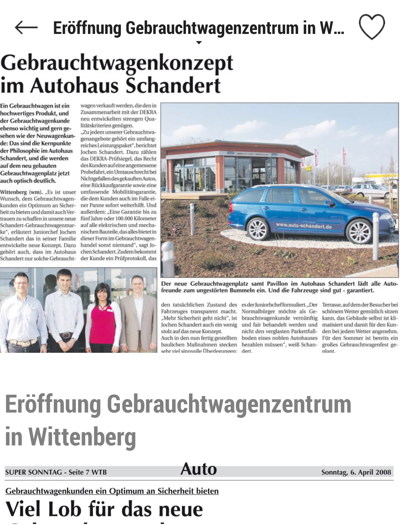 Autohaus Schandert | Indus Appstore | Screenshot