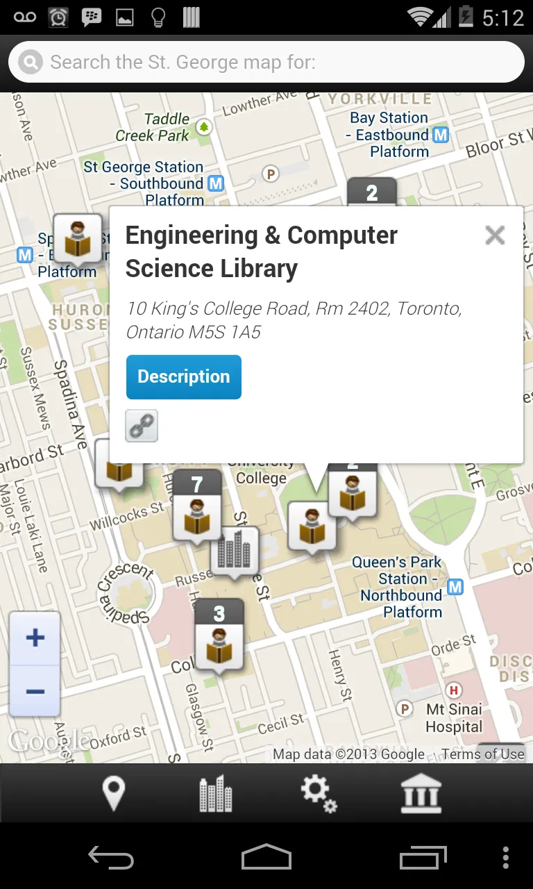 UofT Multi-Campus Map | Indus Appstore | Screenshot