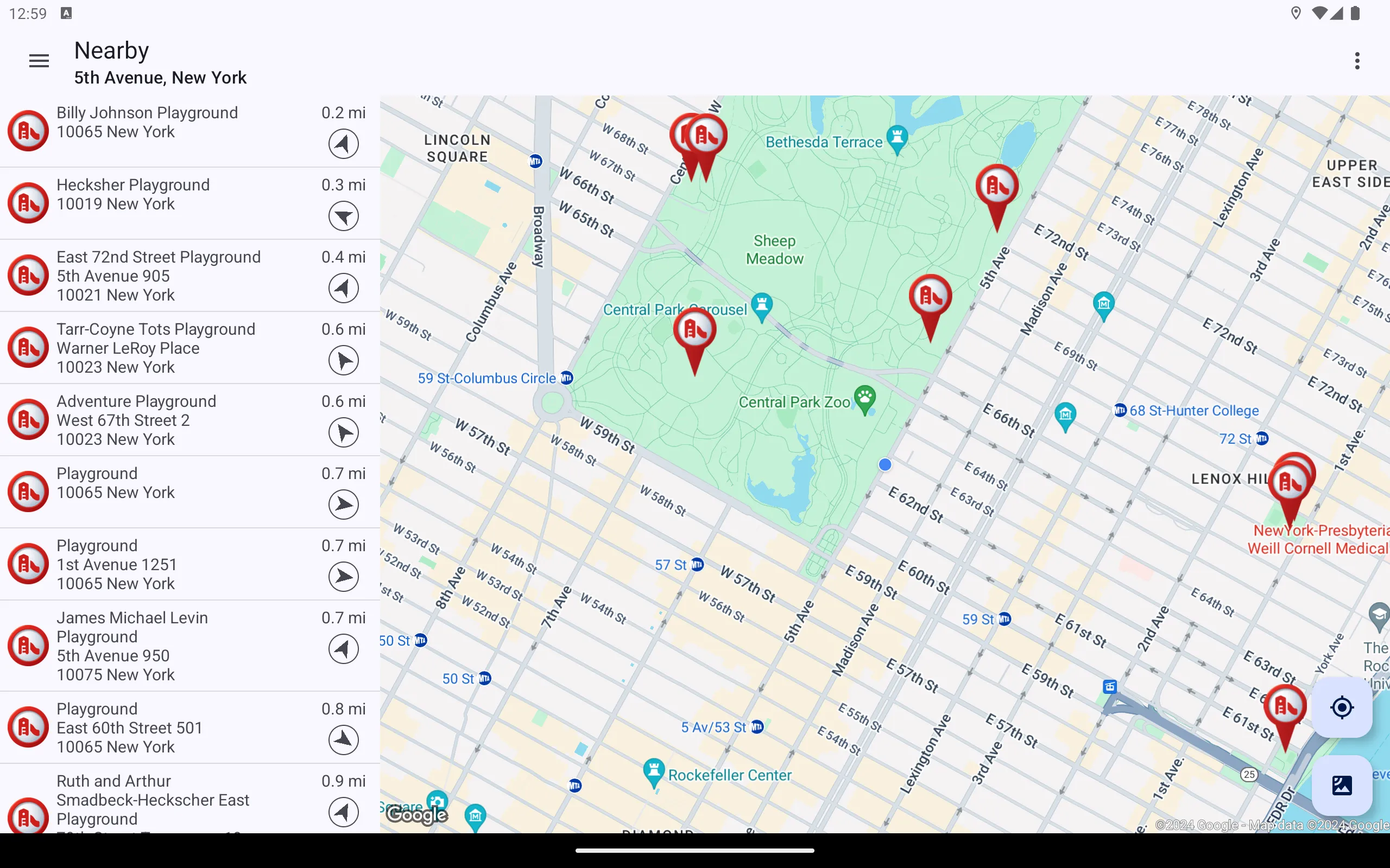 Playground Locator | Indus Appstore | Screenshot