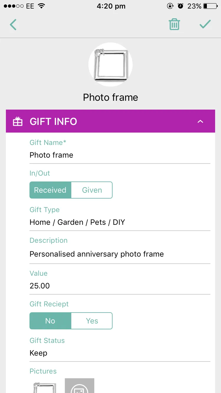 GiftLog - Gift List Manager | Indus Appstore | Screenshot