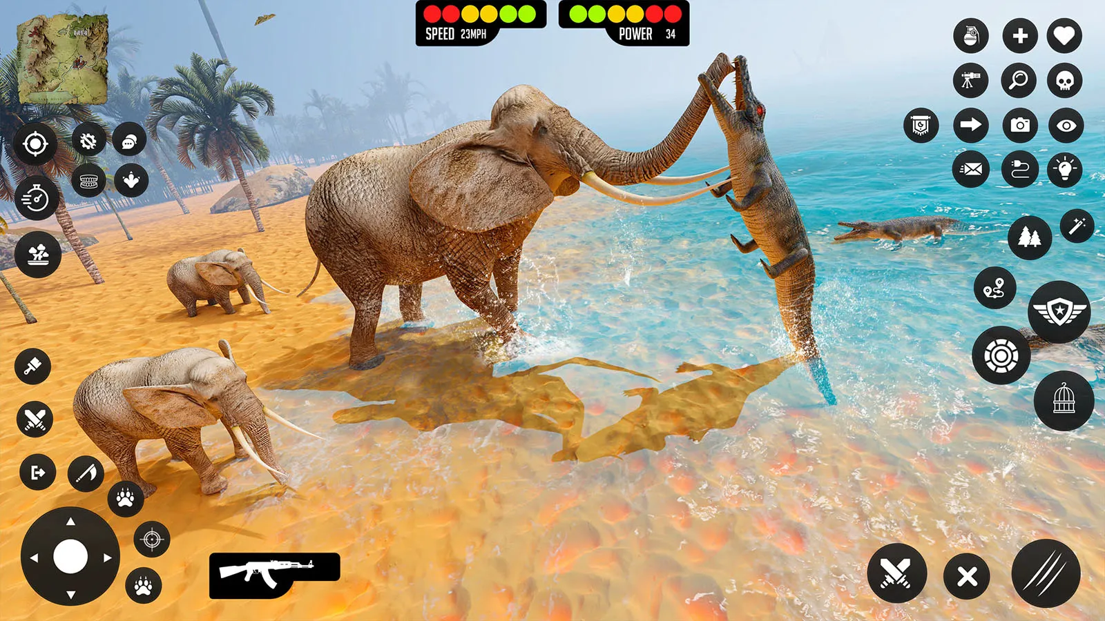 Crocodile Games Animal Sim 3D | Indus Appstore | Screenshot