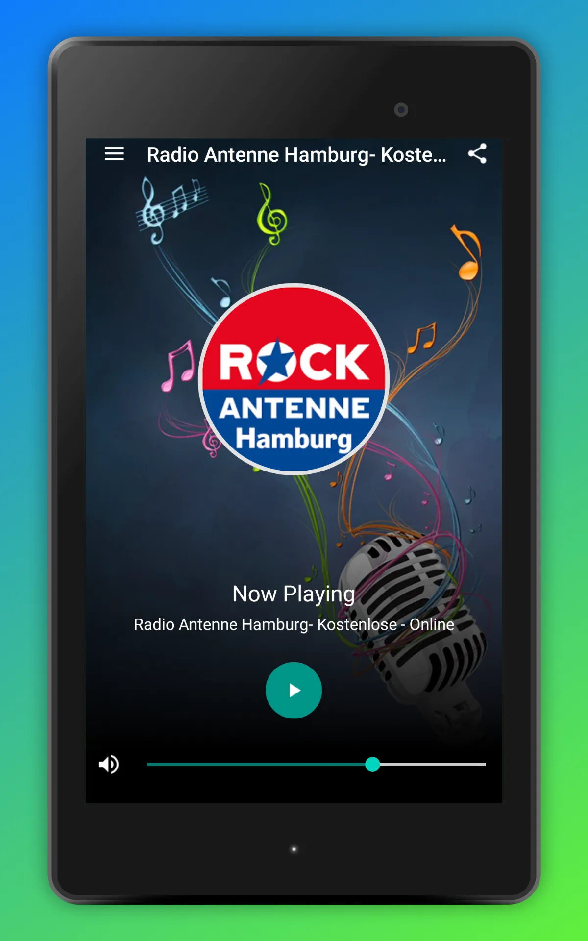 Radio Rock Antenne Hamburg App | Indus Appstore | Screenshot