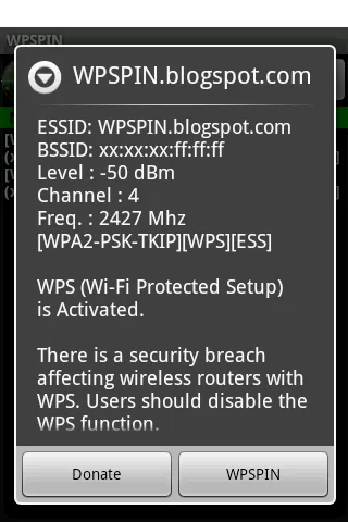 WPSPIN. WPS Wireless Scanner. | Indus Appstore | Screenshot