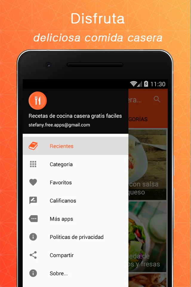 Recetas de cocina casera | Indus Appstore | Screenshot