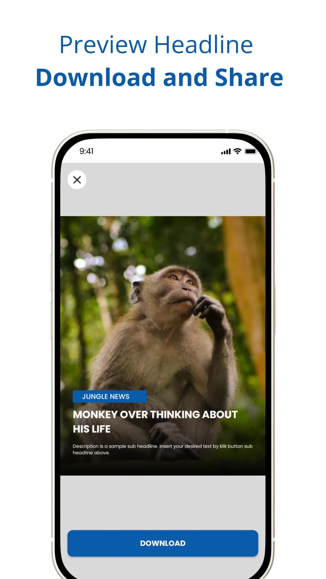 Headline Maker – news template | Indus Appstore | Screenshot