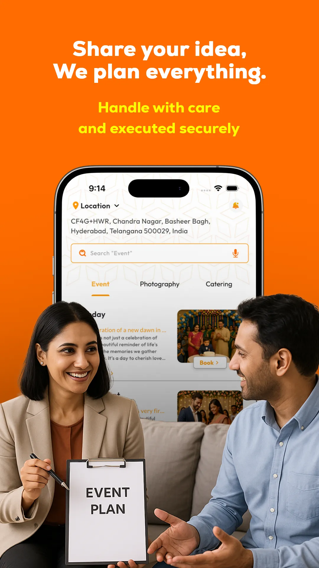 Shata: Plan | Book | Celebrate | Indus Appstore | Screenshot