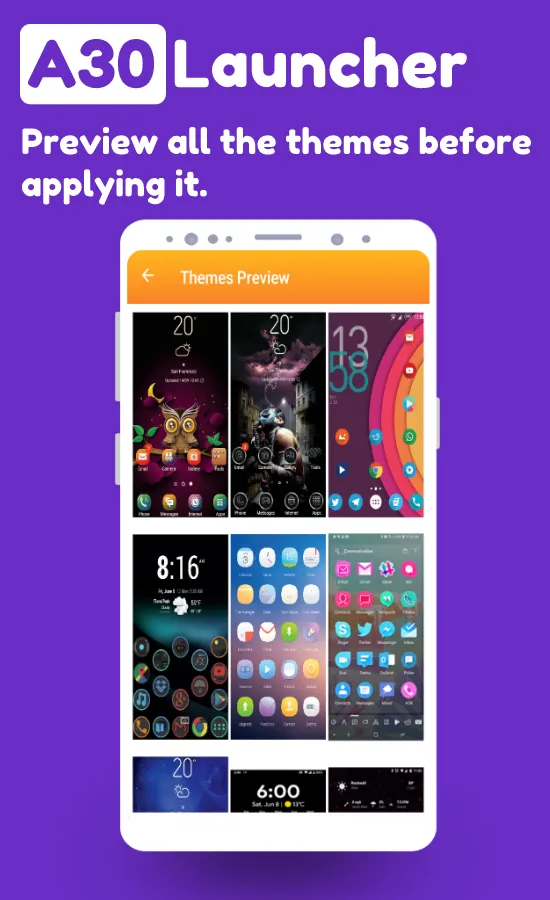 Samsung A30 Theme Launcher App | Indus Appstore | Screenshot