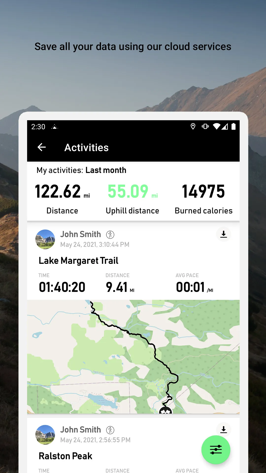 Altimeter Mountain GPS Tracker | Indus Appstore | Screenshot