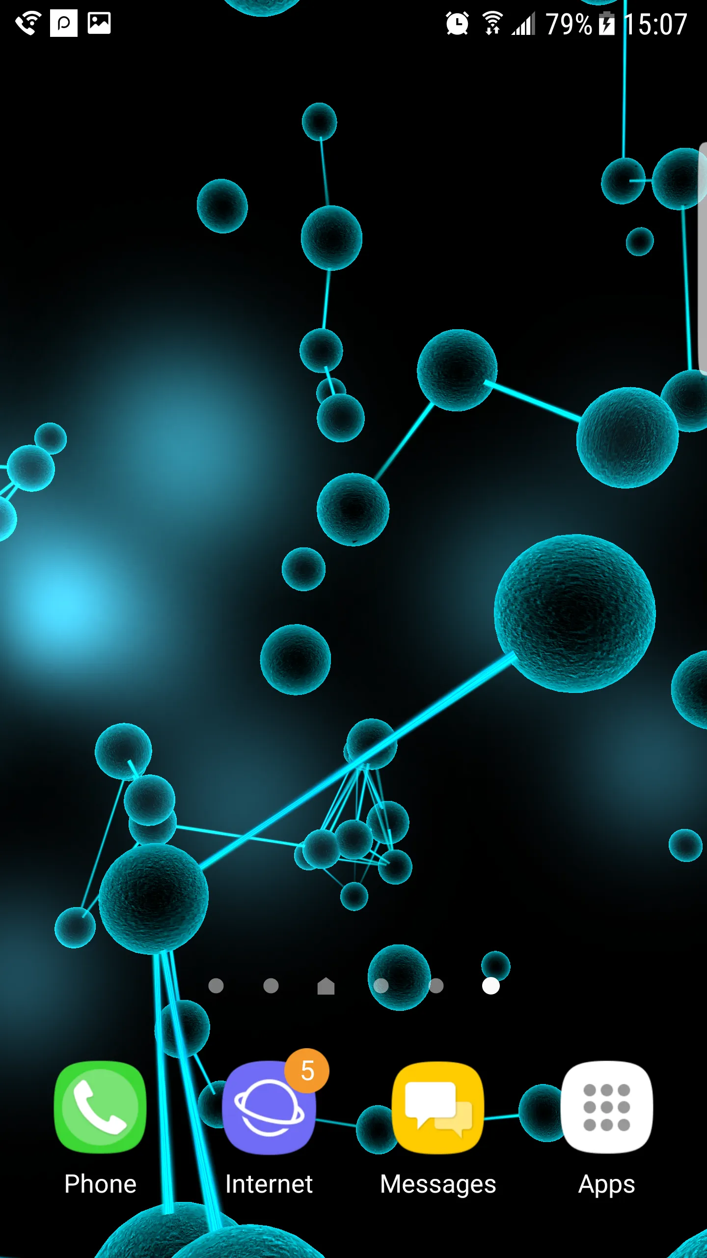 Molecules 3D Live Wallpaper | Indus Appstore | Screenshot