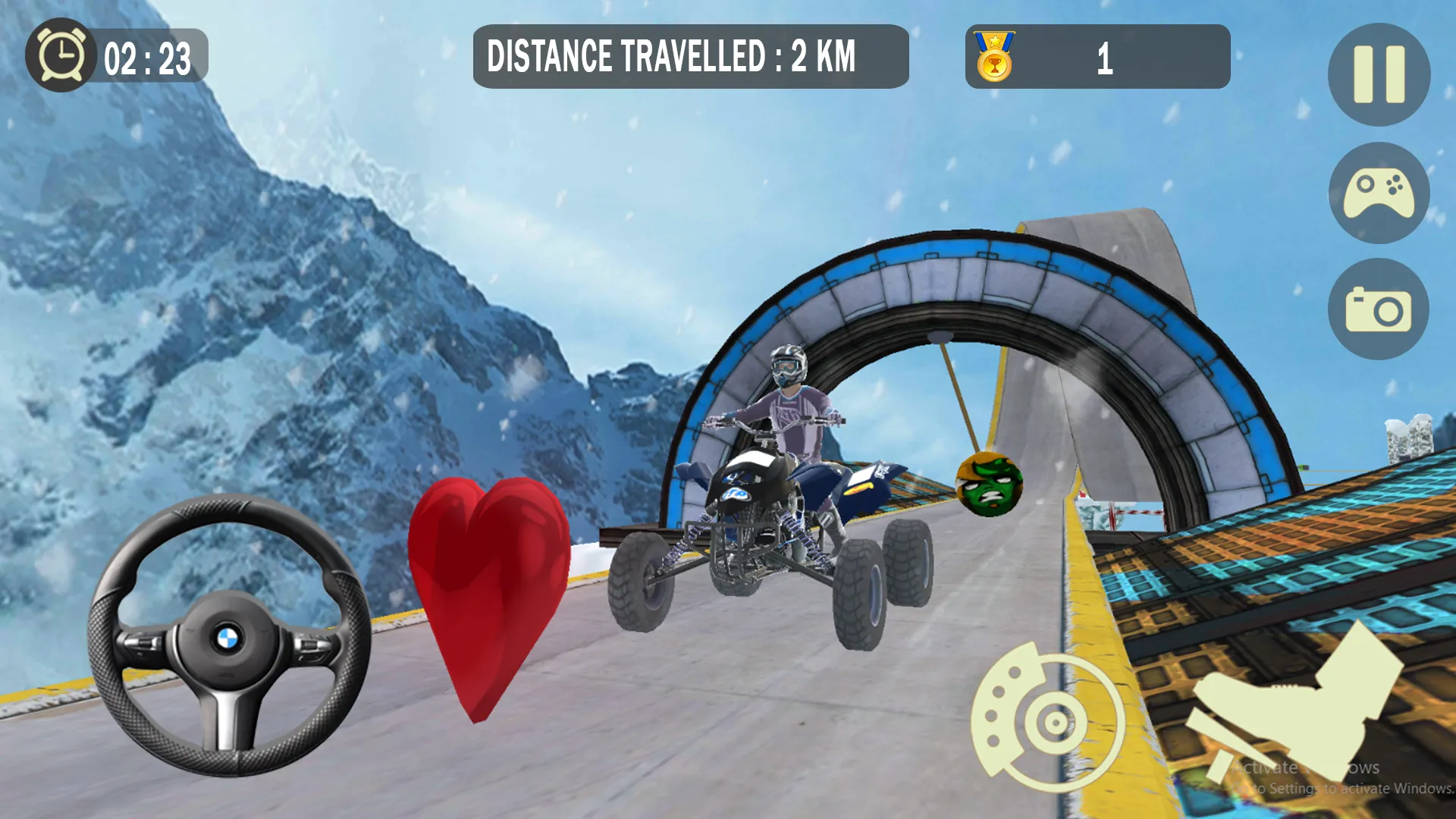 Impossible Snow ATV Bike Stunt | Indus Appstore | Screenshot