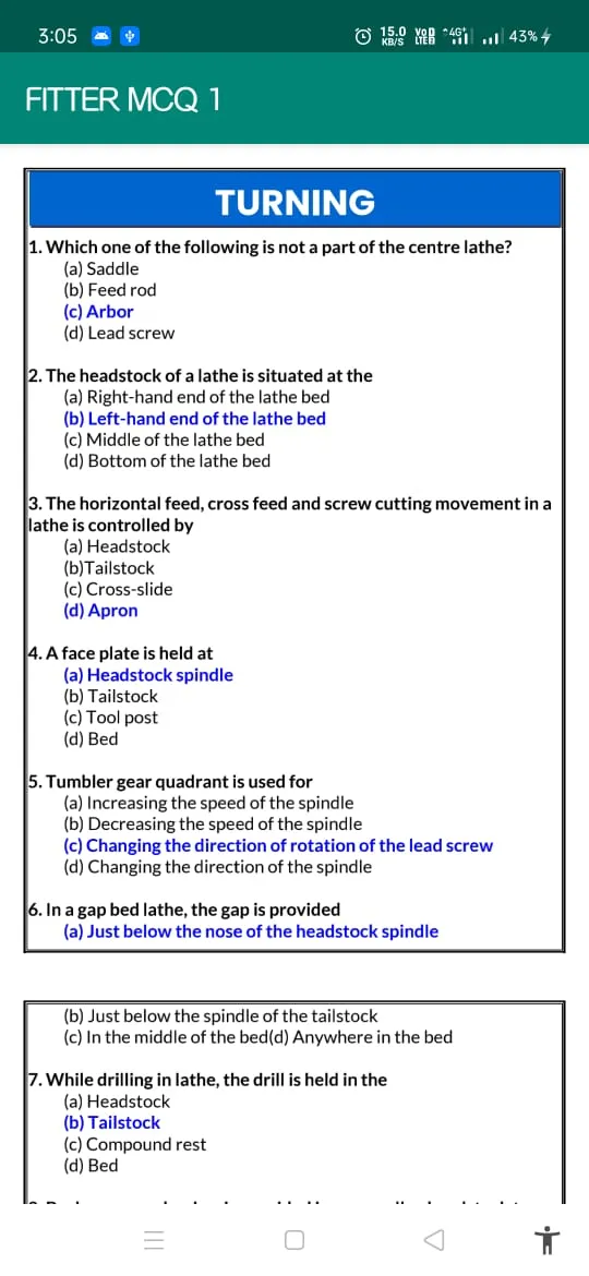 FITTER MCQ QUESTION BANK | Indus Appstore | Screenshot