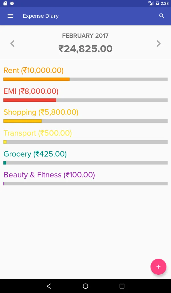 Expense Diary | Indus Appstore | Screenshot