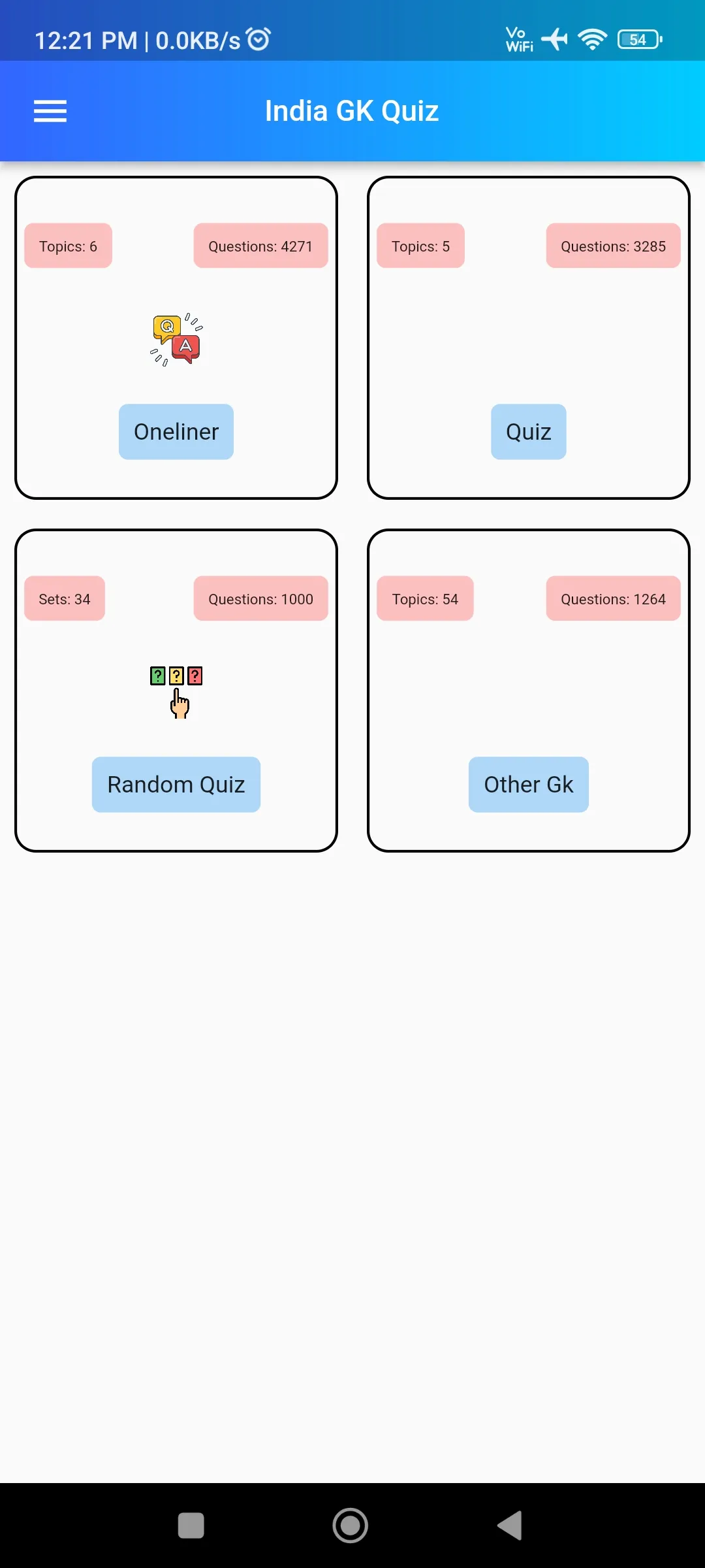 India GK Quiz In English | Indus Appstore | Screenshot